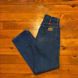 vintage wrangler straight jeans